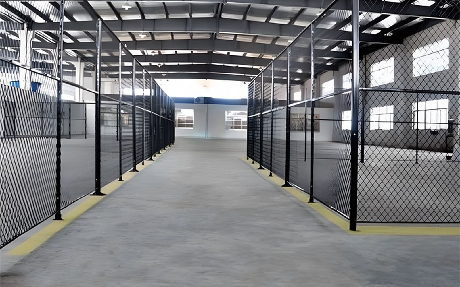 Mesh Guarding for Automated Production Cells